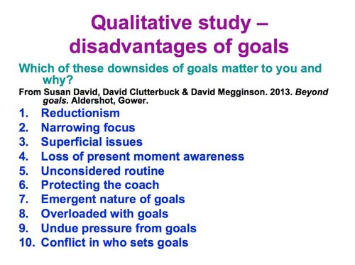 Goal Setting critique David Megginson